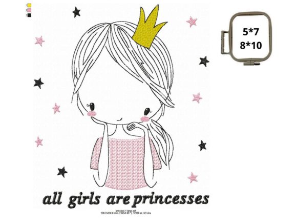 All Girls Are Princesses Embroidery Design Review