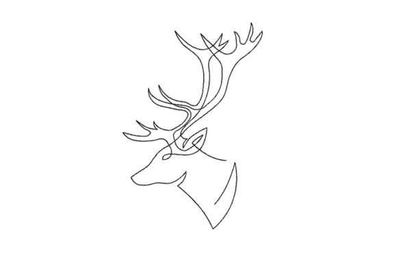 Deer Head with Horns: A Seasonal Embroidery Review