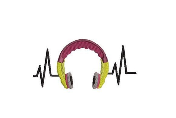 Headphones Heartbeat Embroidery Design Review