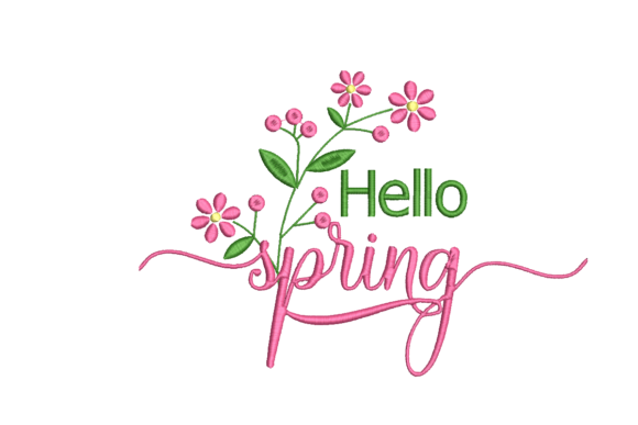 Hello Spring Pink Embroidery Review
