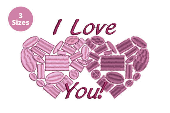I Love You with Heart Embroidery Review