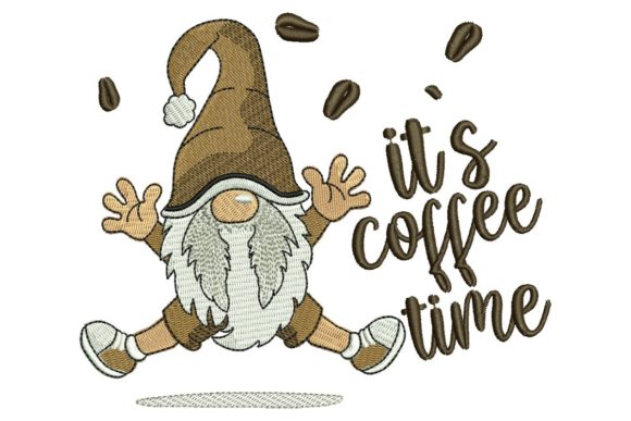 It’s Coffee Time Gnome Embroidery Design Review