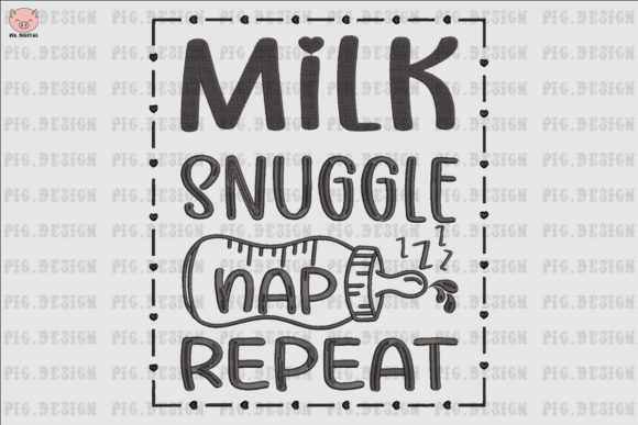 Milk Snuggle Nap Repeat Design Review