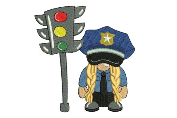 Police Girl Gnome Embroidery Design Review