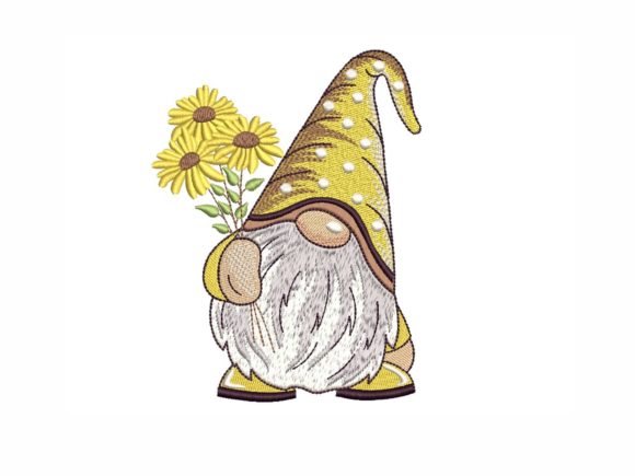 Sunflower Gnome Embroidery Design Review