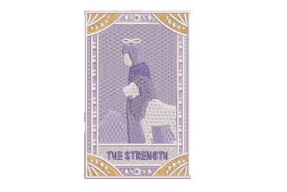 The Strength Tarot Card Embroidery Review