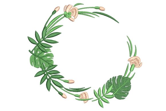 Tropical Leaves Frame Embroidery Review