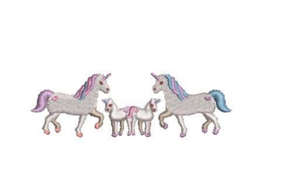 Unicorn Family Embroidery Design Review